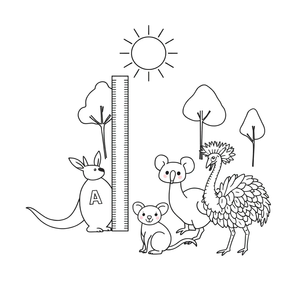Ruler and measuring tools illustration