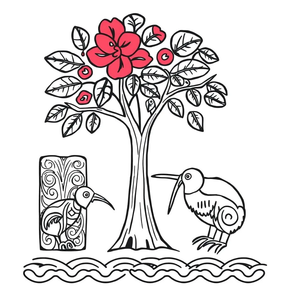Māori cultural symbols and greetings