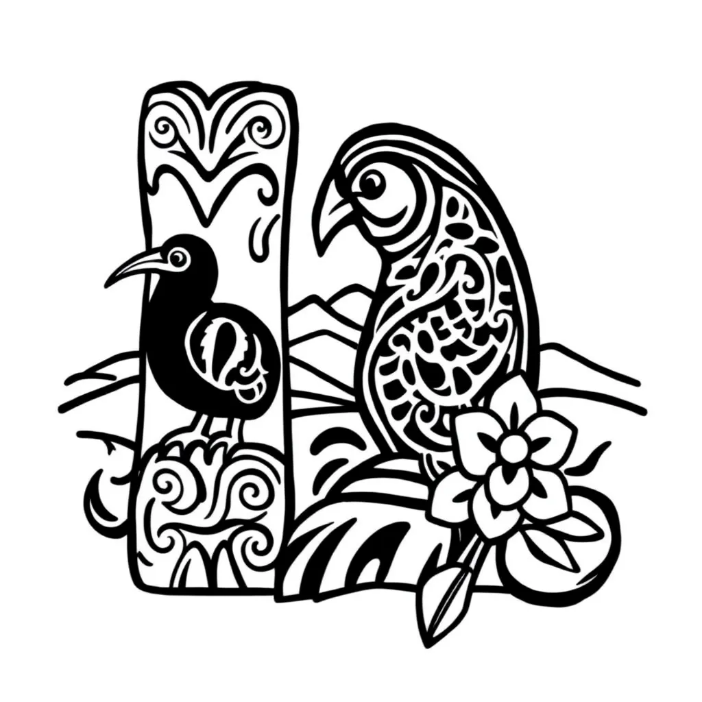 Māori characters from traditional stories