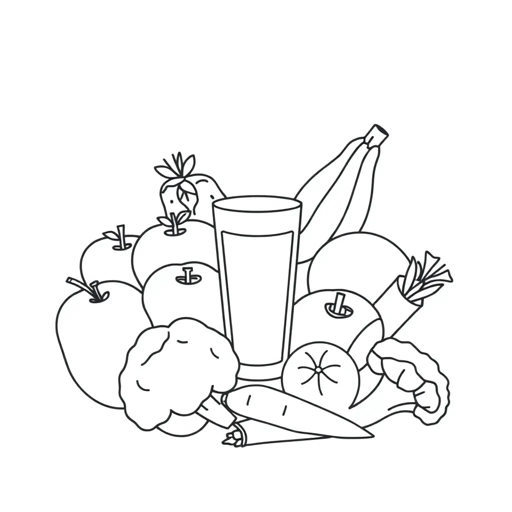 Healthy choices illustration