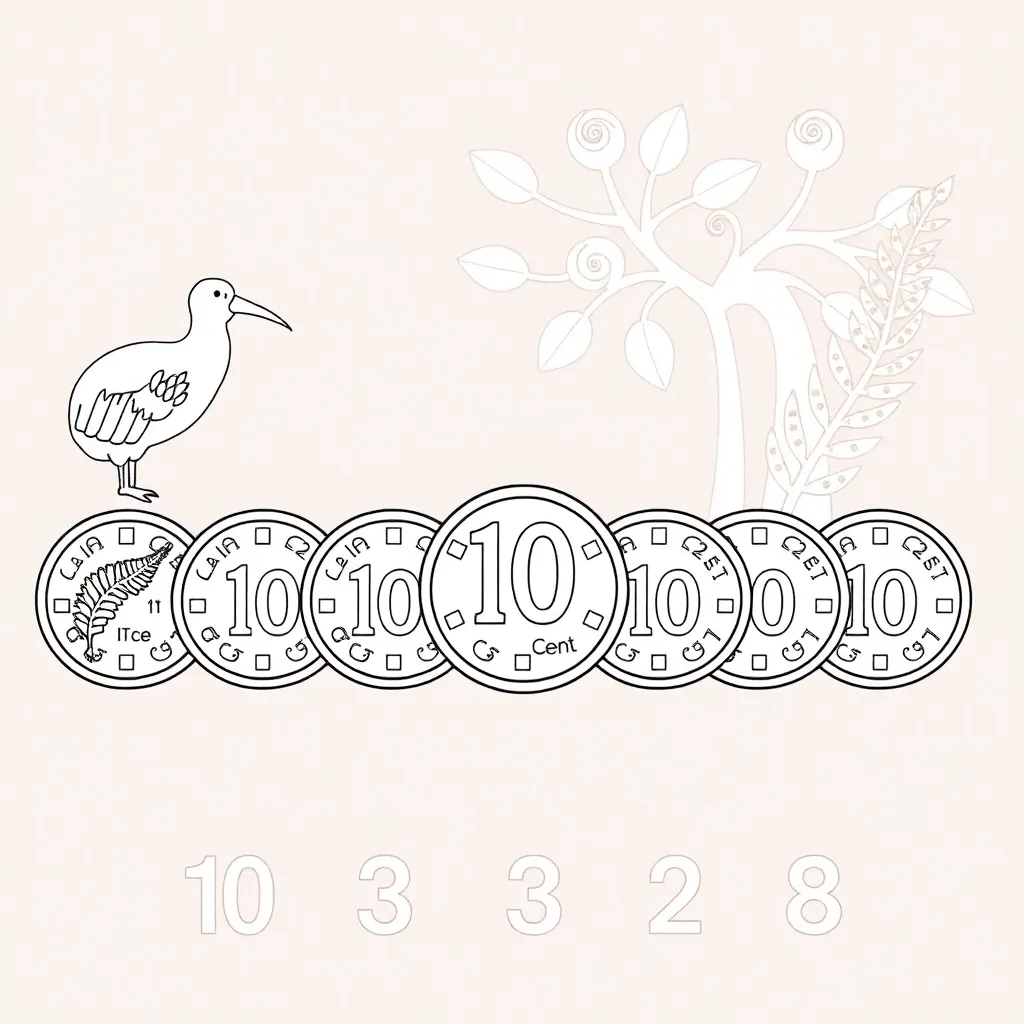 10 cent coins for skip counting