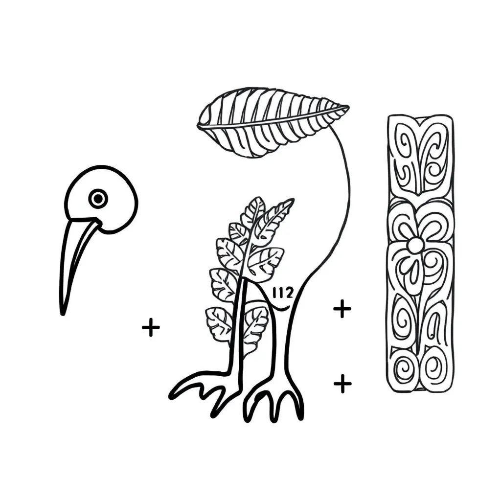 Number line with jumping kangaroo