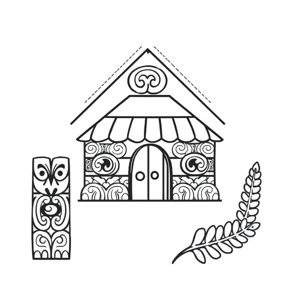 Māori greeting illustration