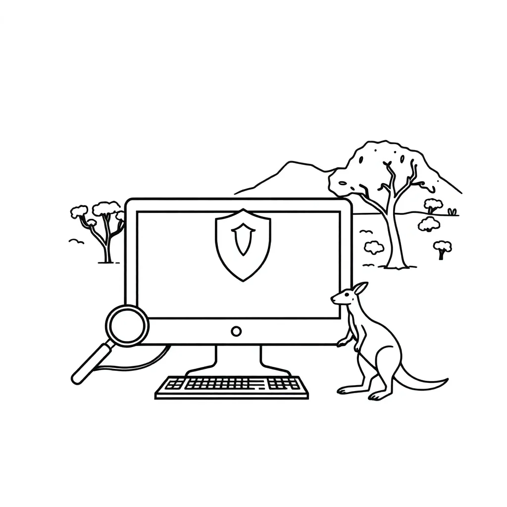 Online safety illustration
