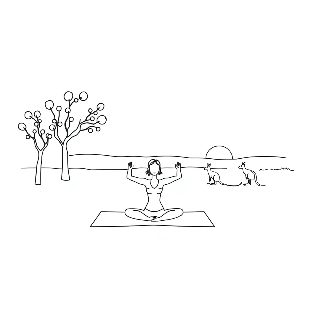 Person in yoga pose for stress relief