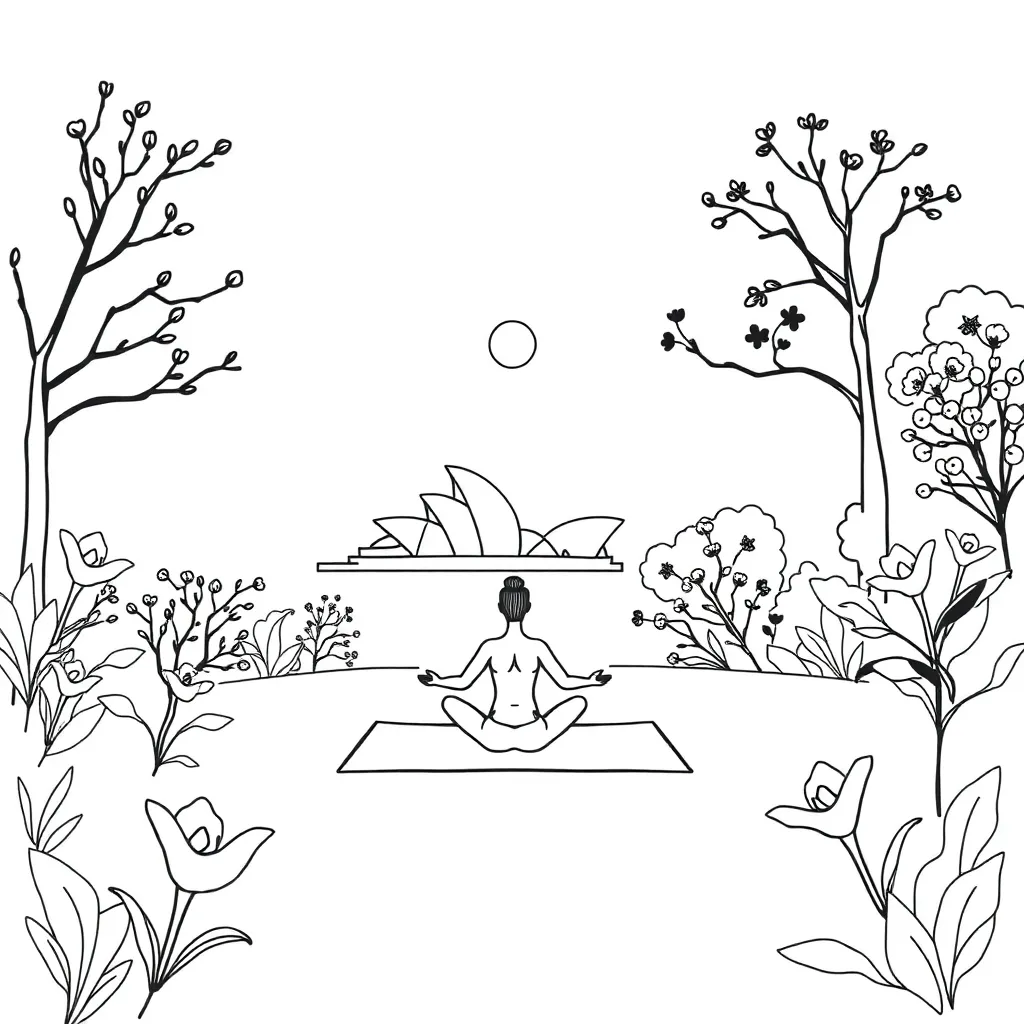 Person doing yoga pose