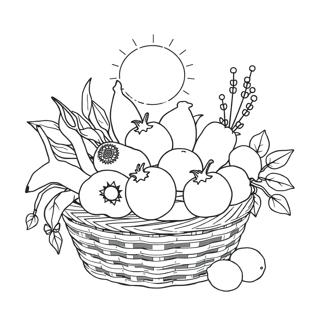 Healthy food groups illustration