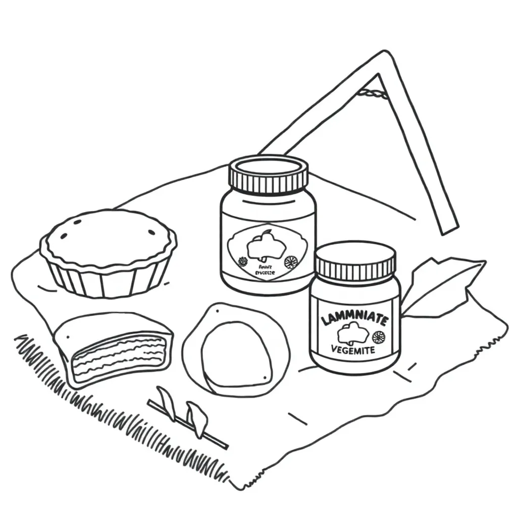 Food label and portion size illustration