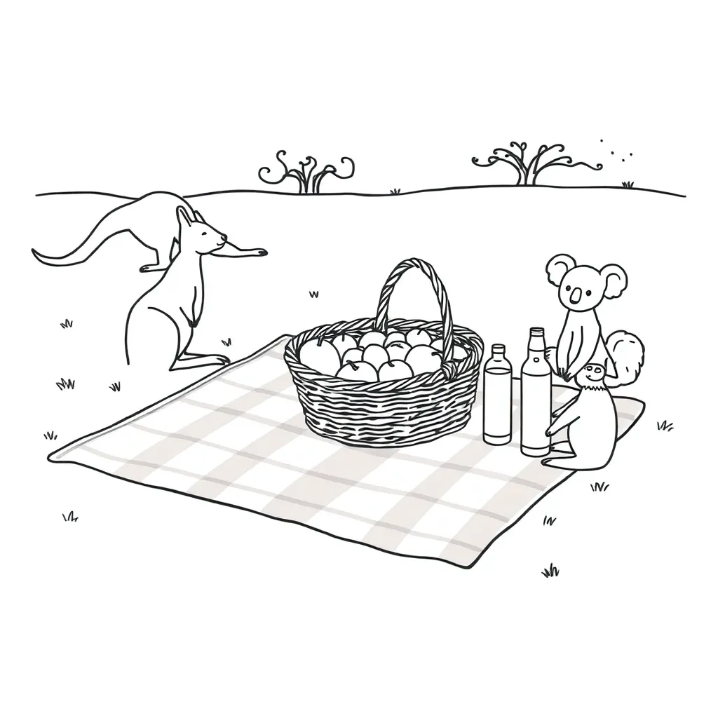 Healthy meal planning illustration