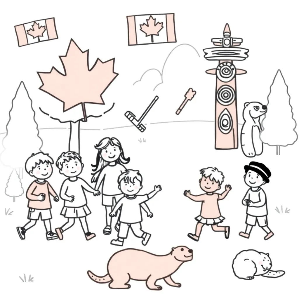 Historical Canadian scene from 1890-1914