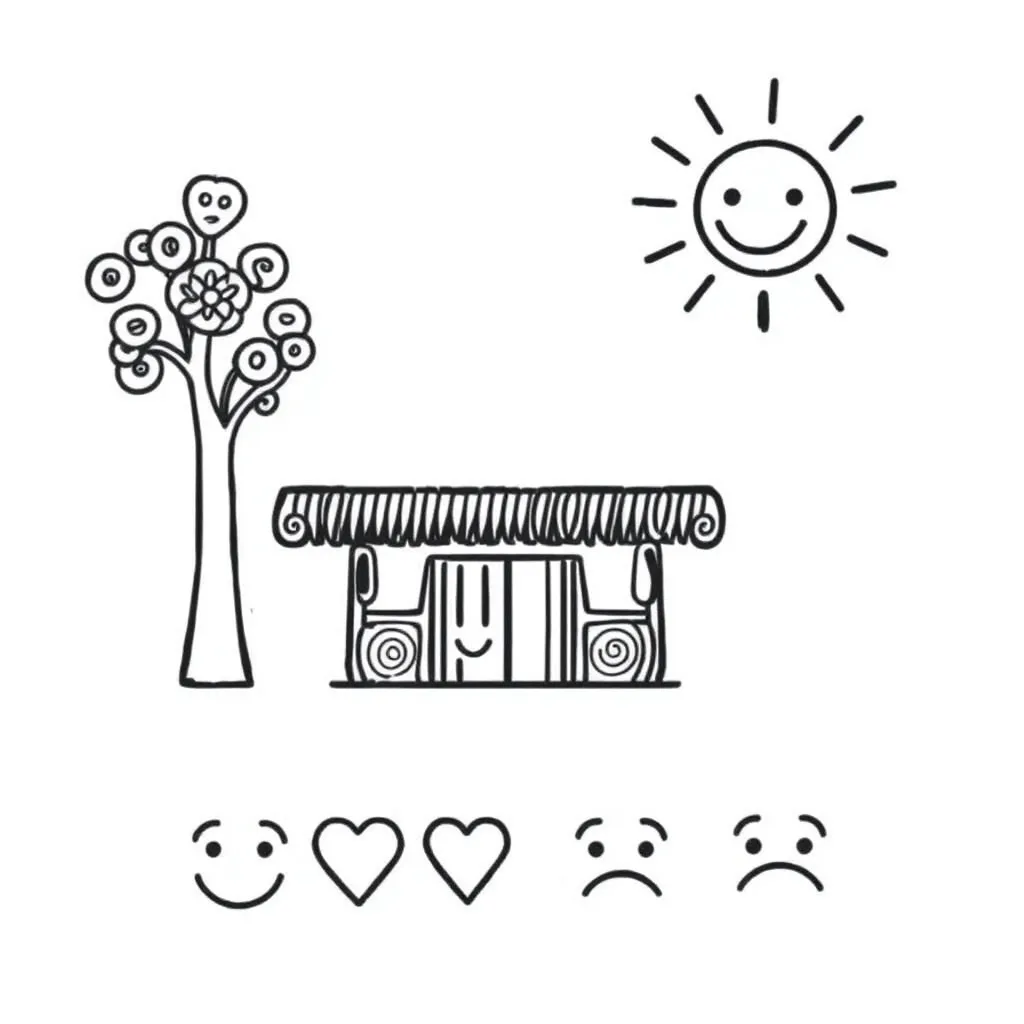 Māori feelings vocabulary illustration