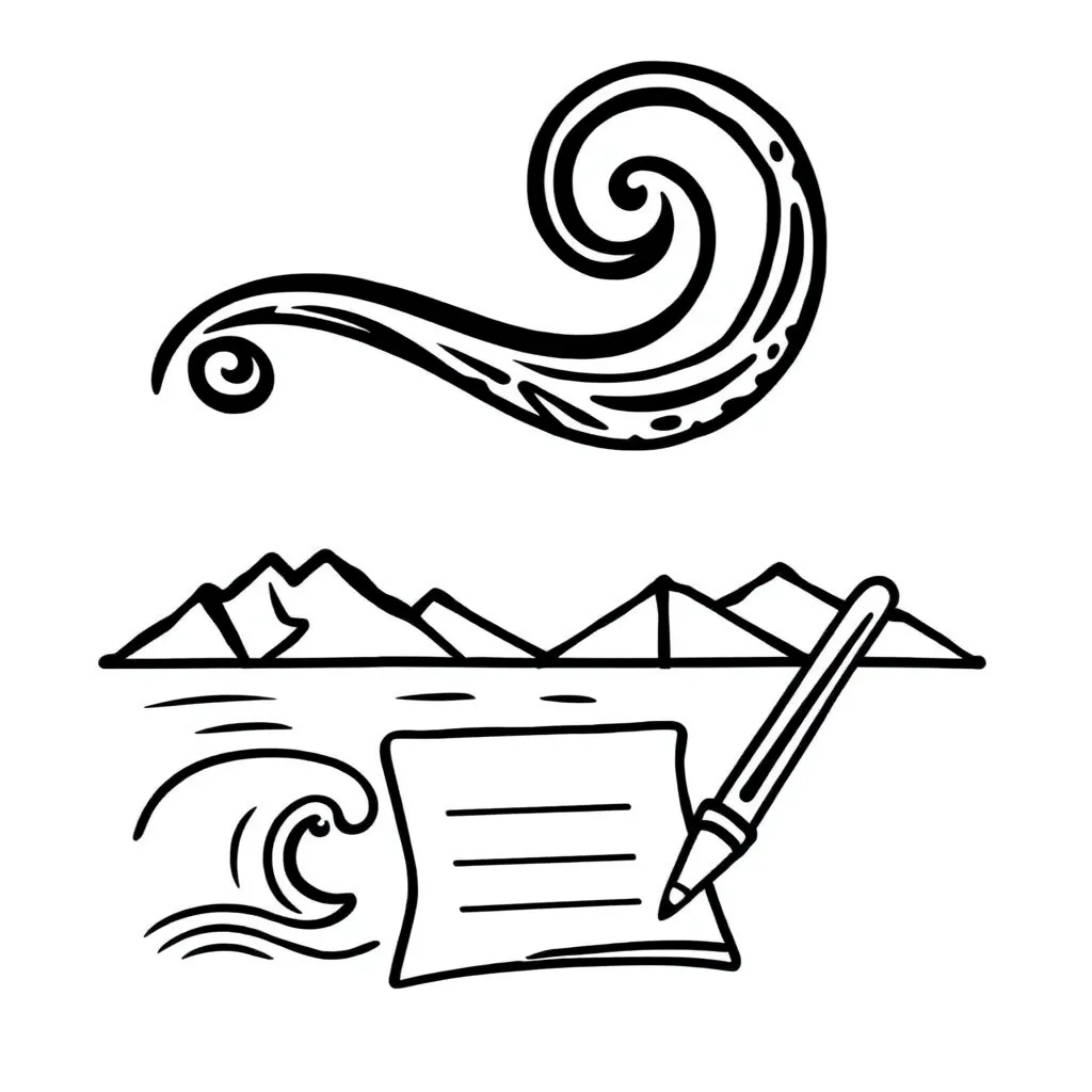 Student writing at desk