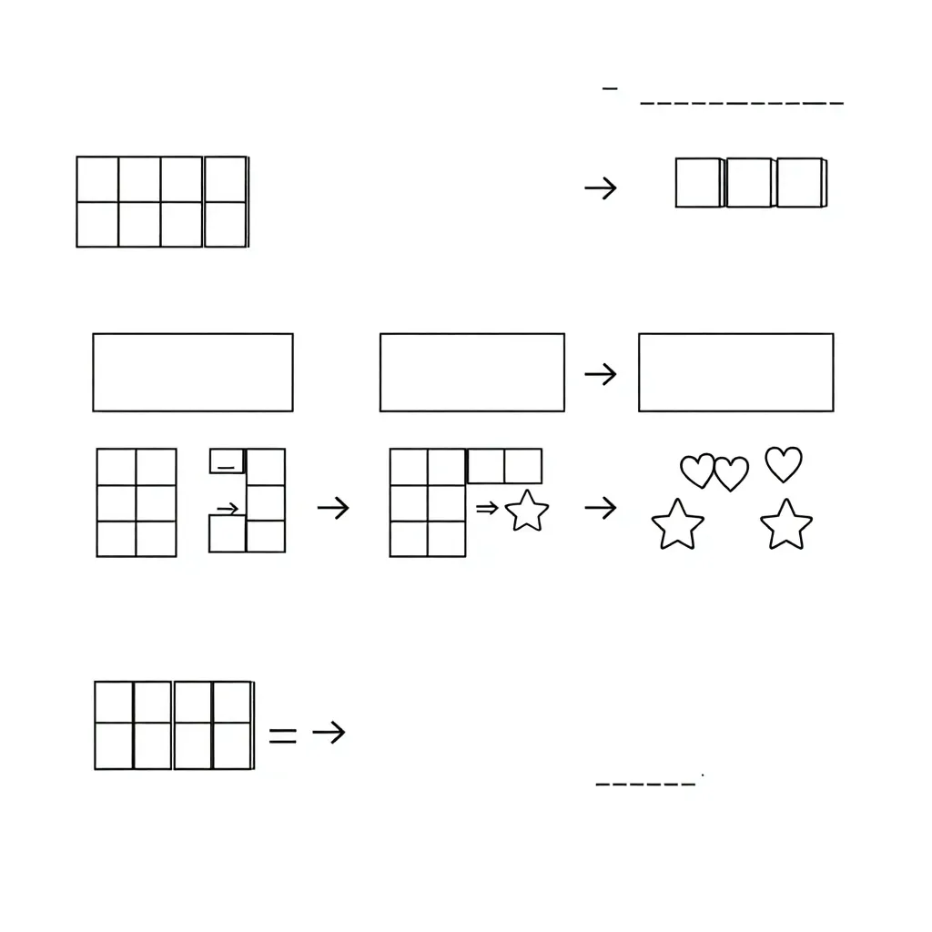 Base-ten blocks illustration