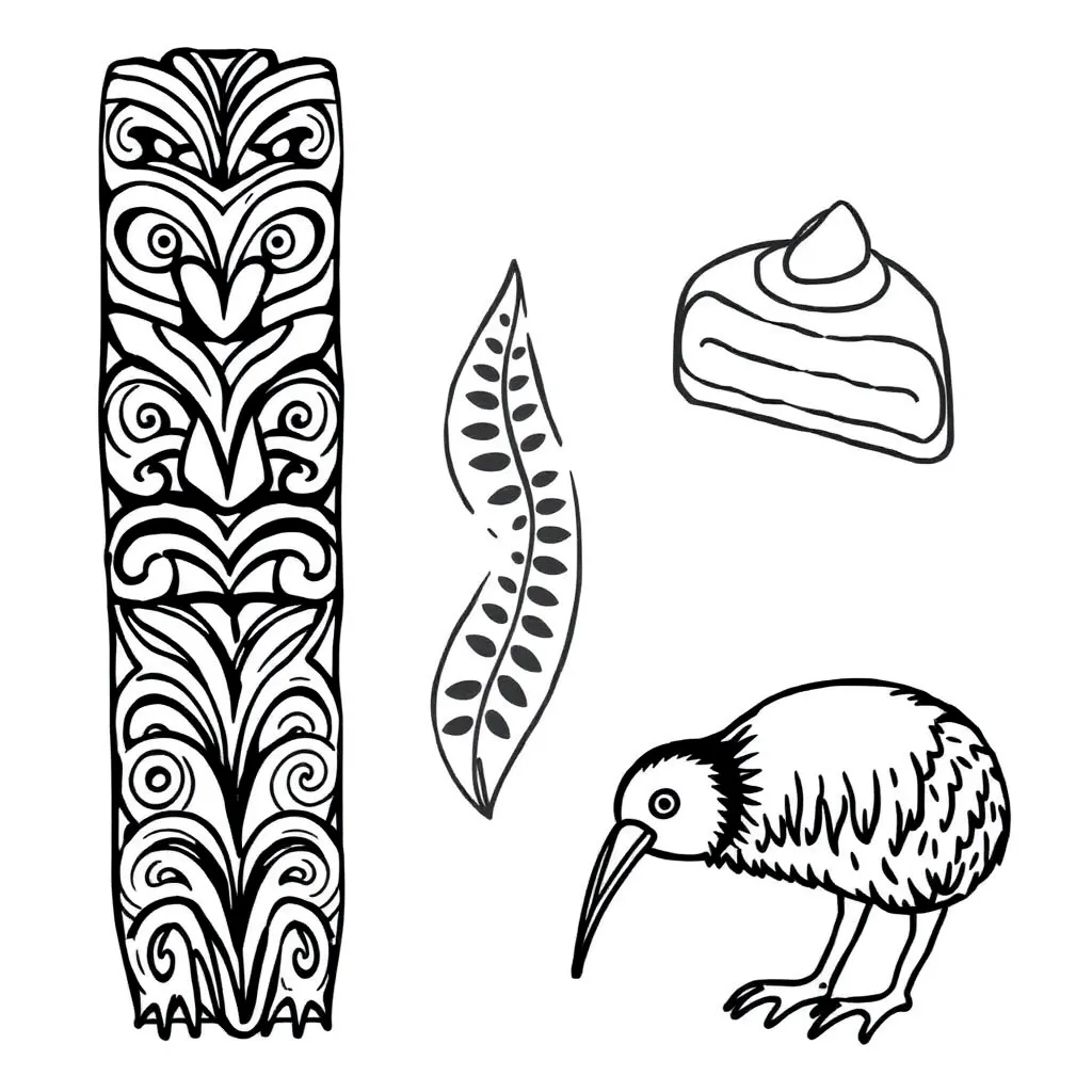 Colourful fraction circles and strips illustration