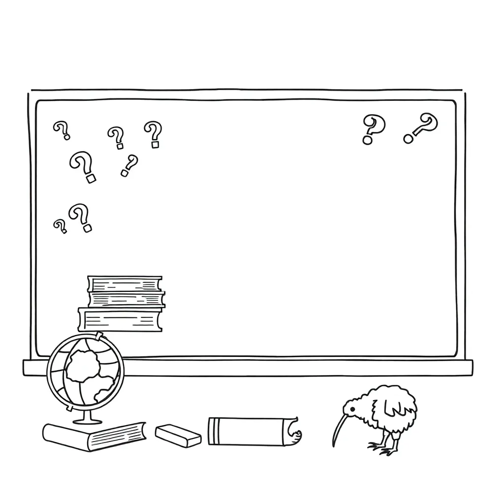 Student proofreading with magnifying glass
