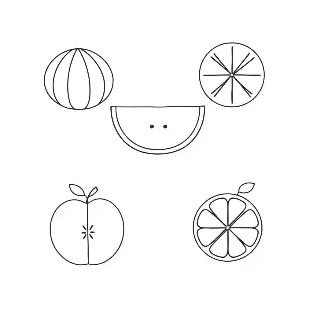 Fraction practice illustration