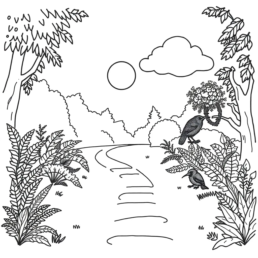 Two paths diverging in a yellow wood