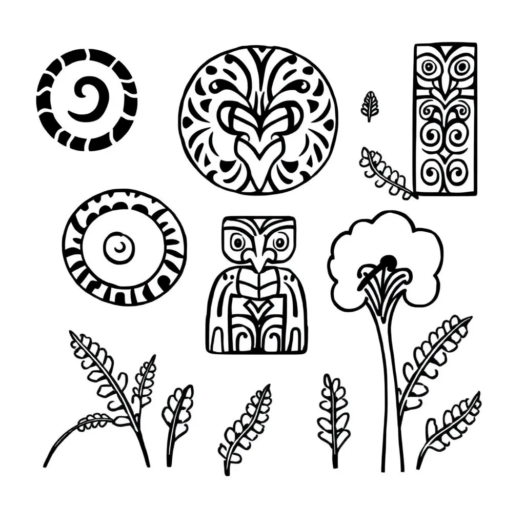 Māori probability symbols and dice