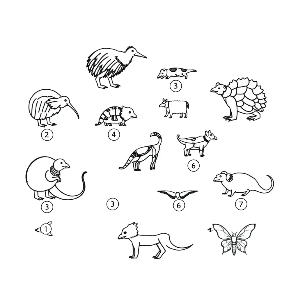 Māori numbers illustration