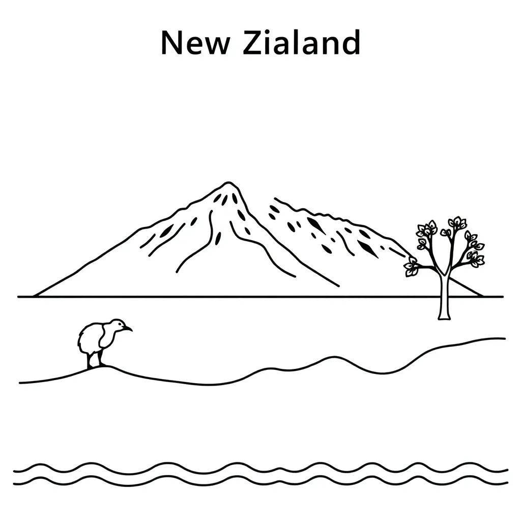 Map of New Zealand showing regions and cities