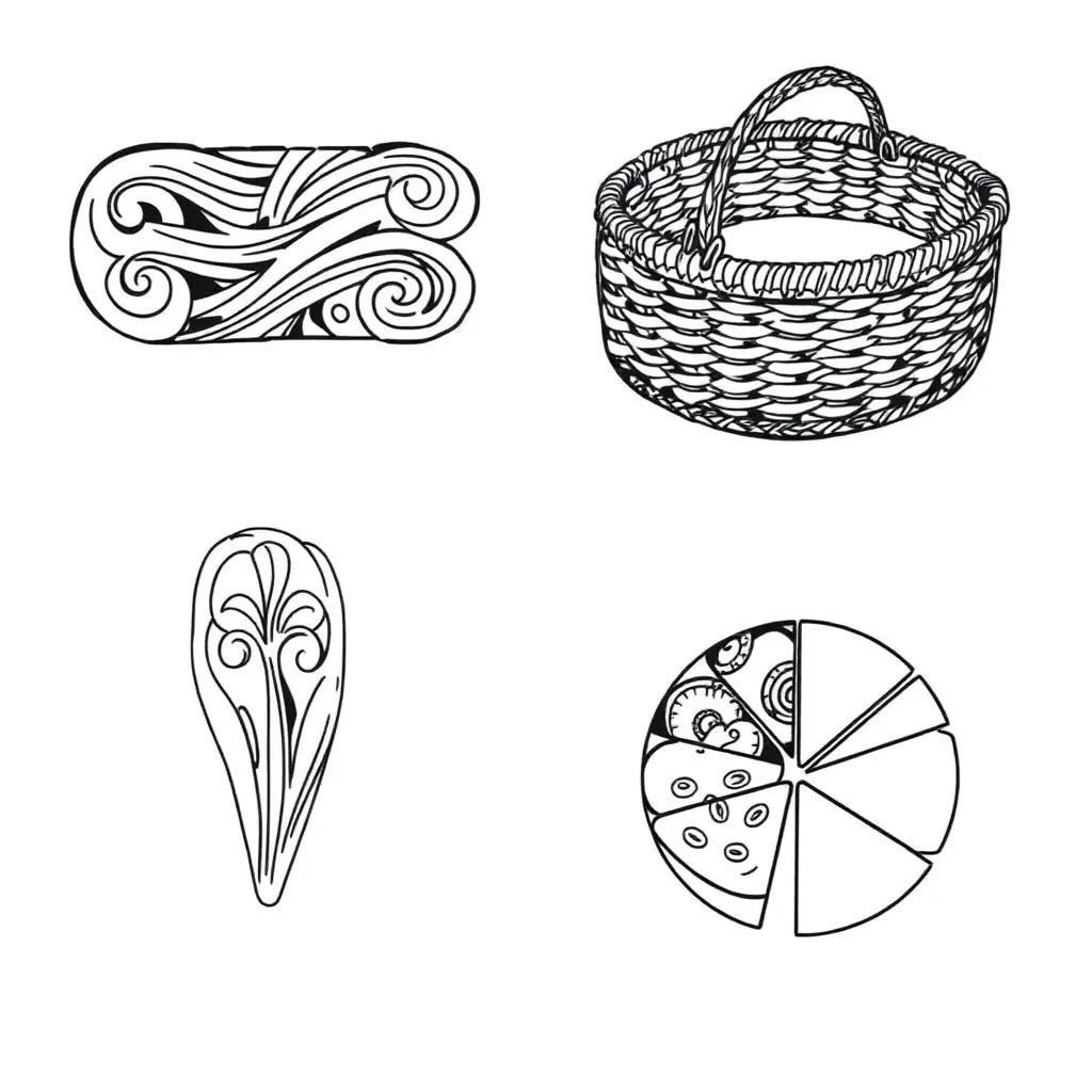 Fraction craft materials and shapes