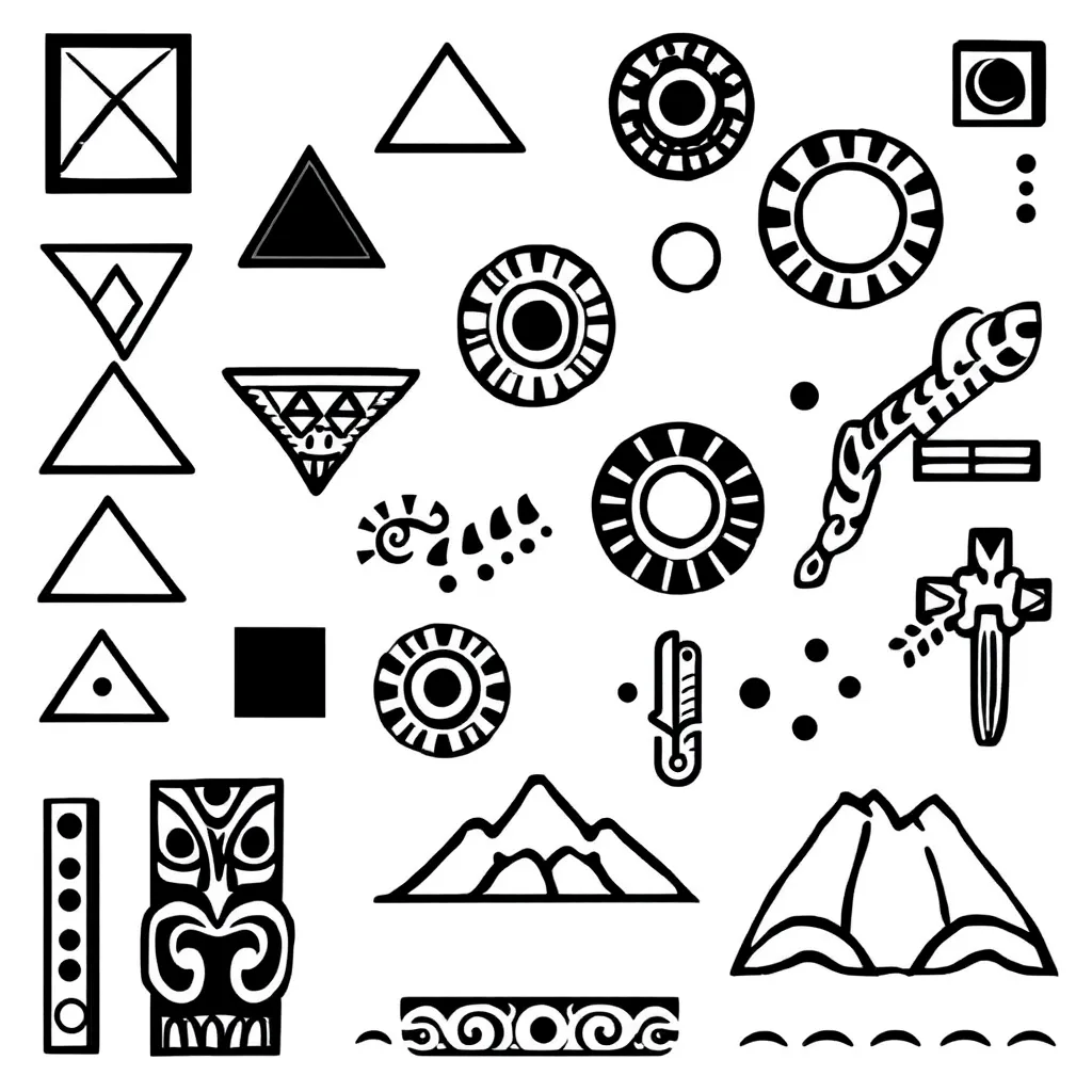 Geometric shapes and angles illustration