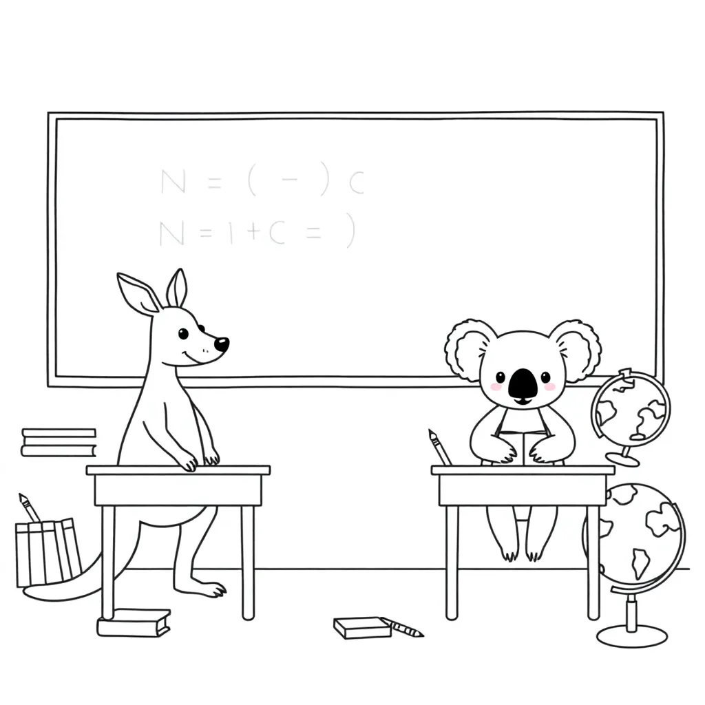 Grade 2 students learning