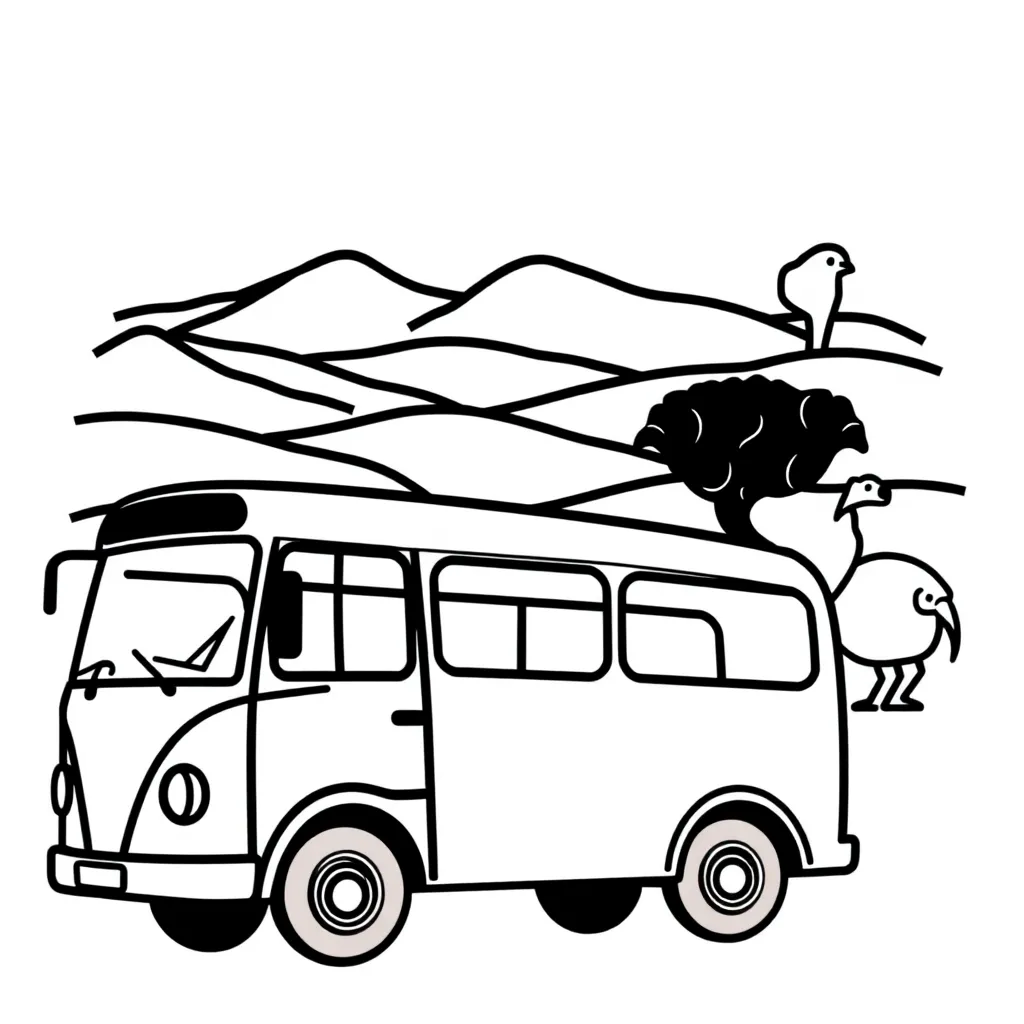 Bus timetable illustration