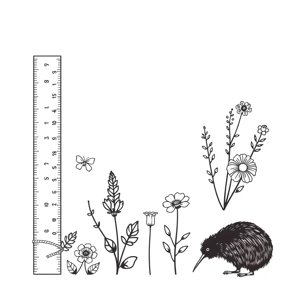 Ruler and measuring tools illustration