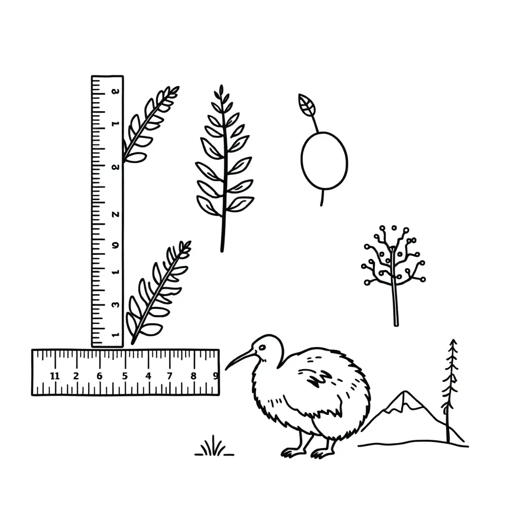 Ruler and measuring tools illustration