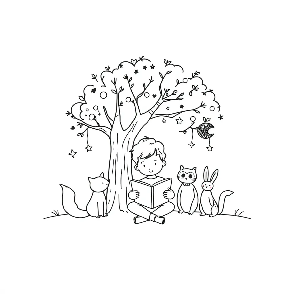 Boy and penguin from Lost and Found story