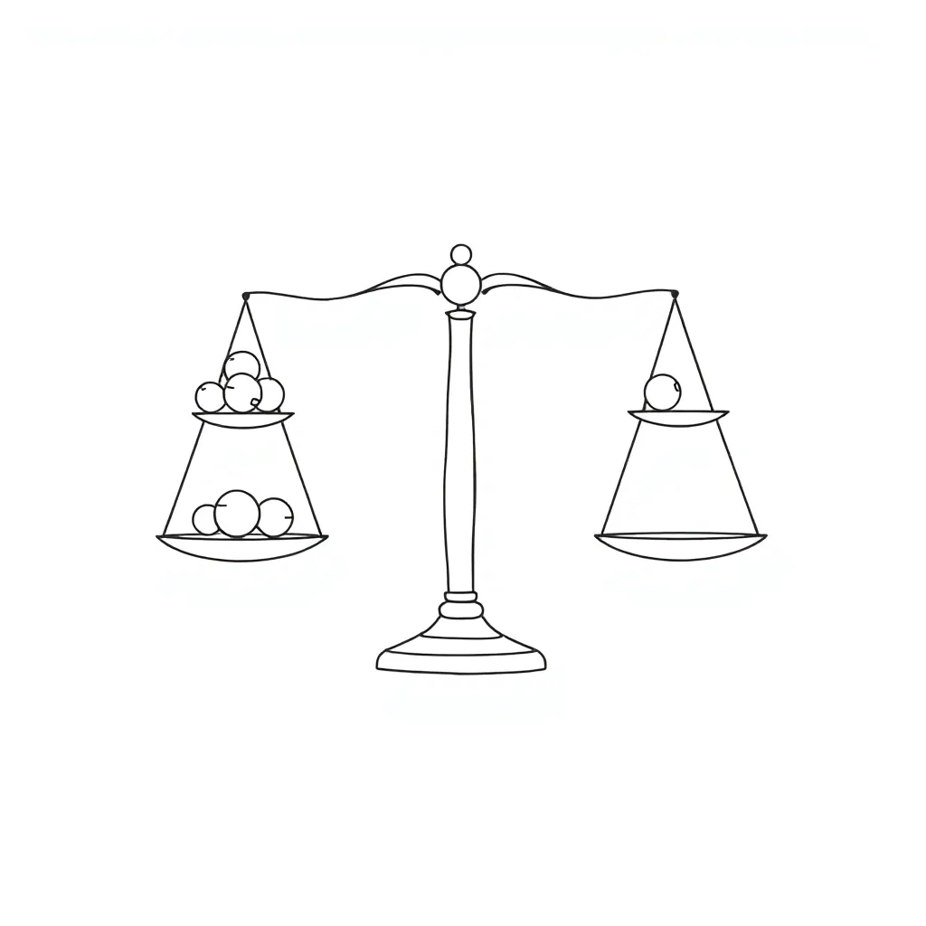 Balance scales illustration