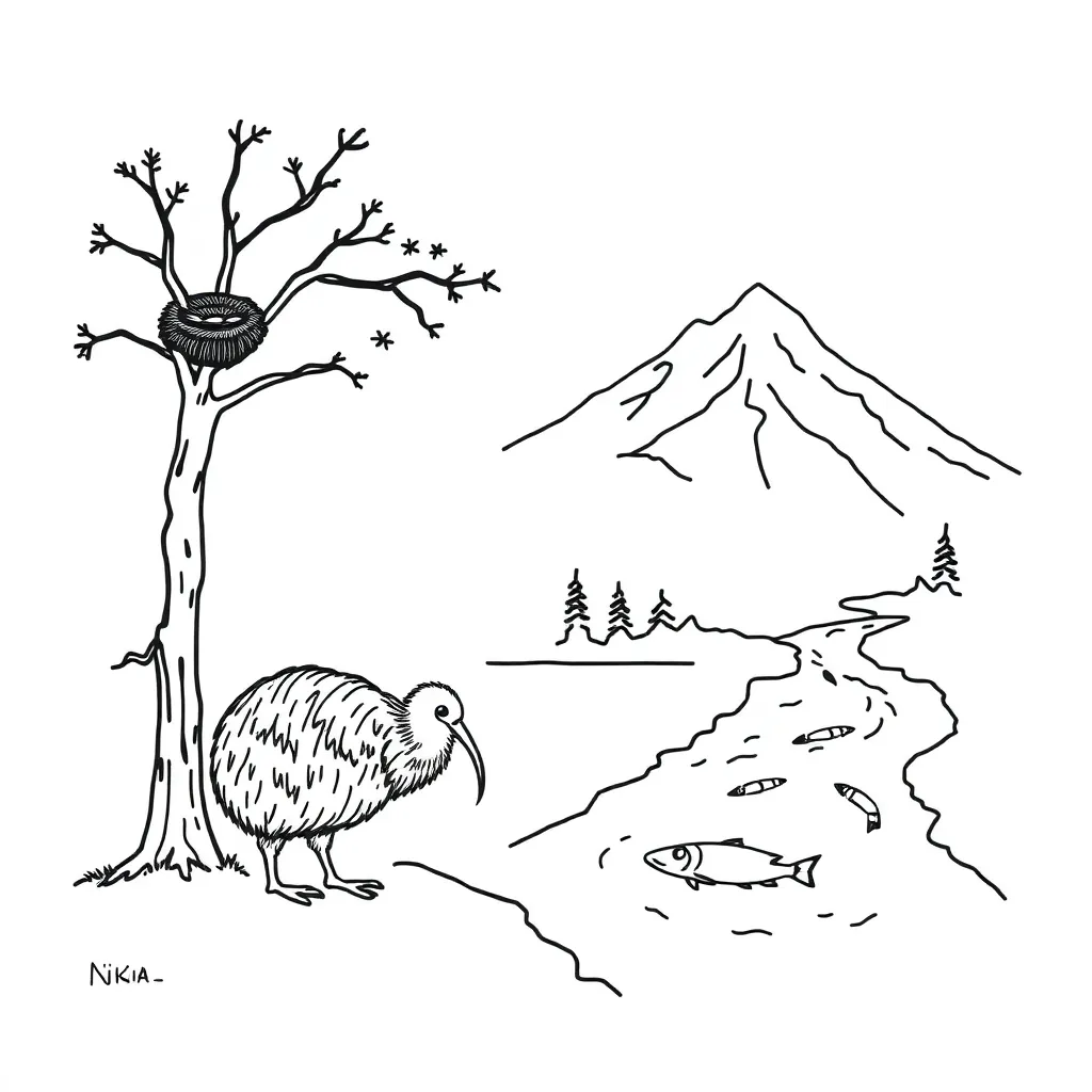 Historical timeline illustration