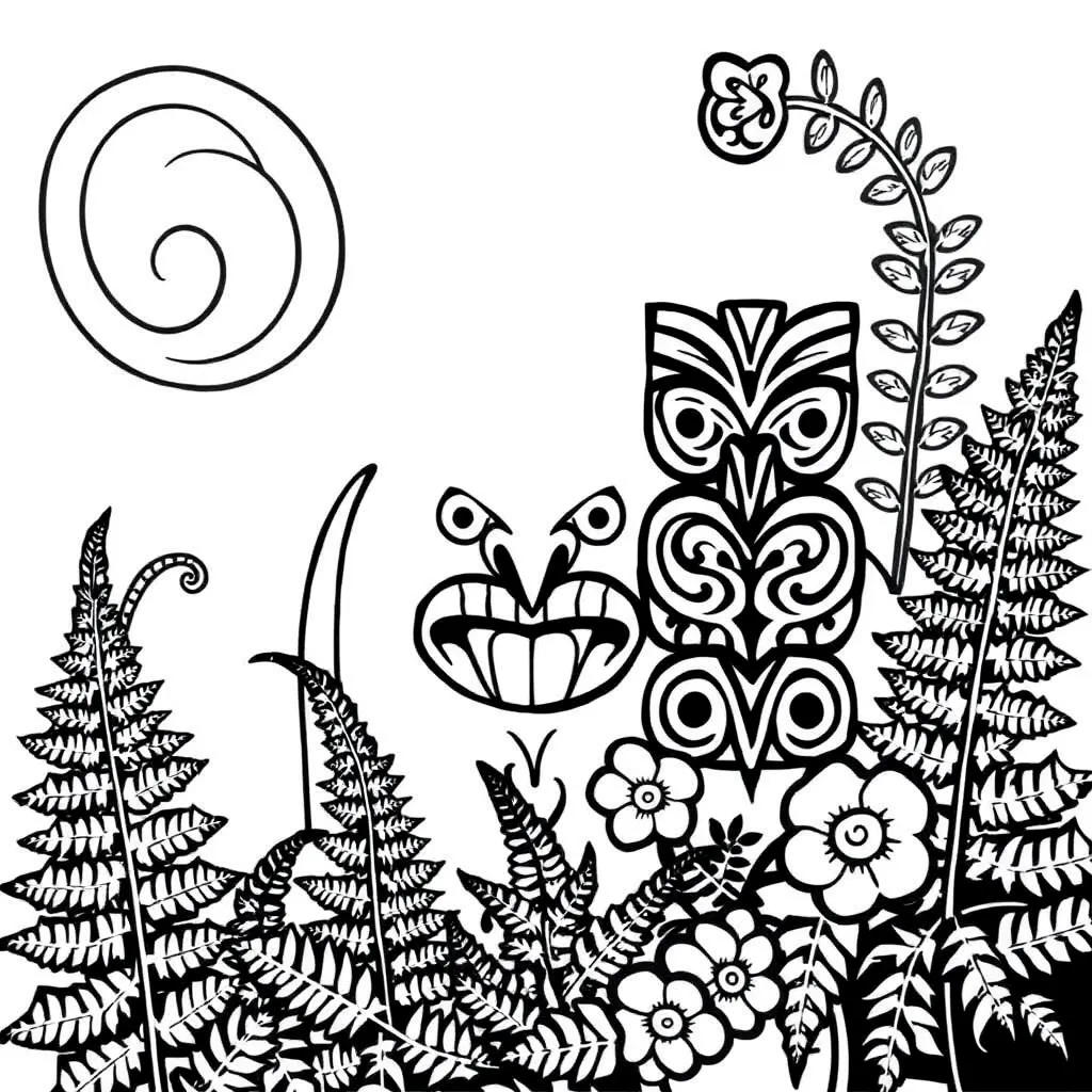 Māori numbers illustration