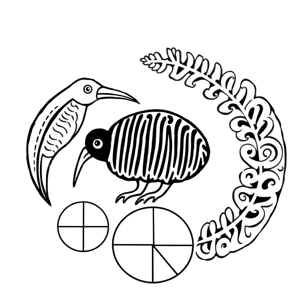 Fractions worksheet illustration