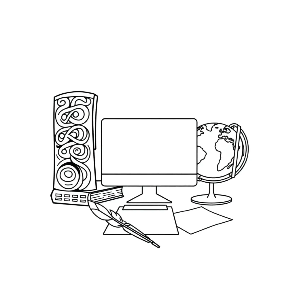 Student writing bibliography