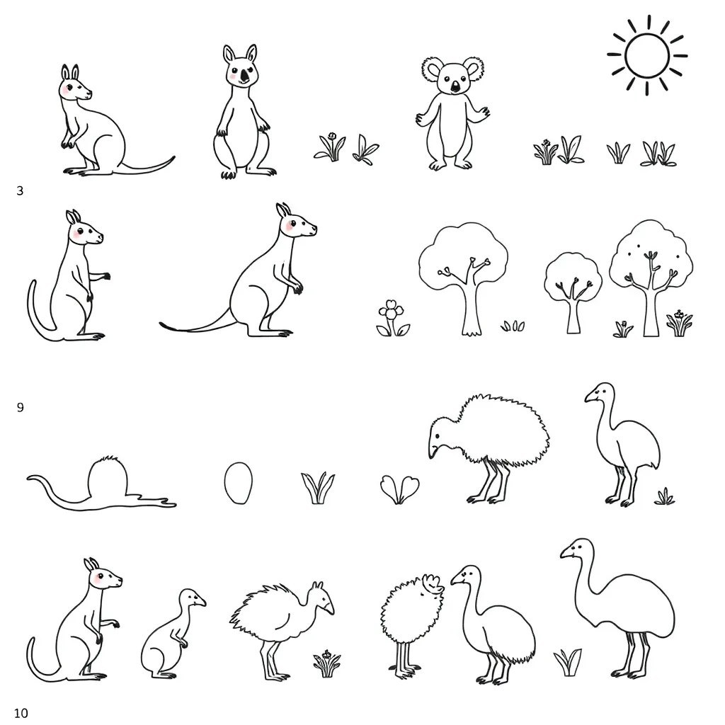 Numbers and counting blocks illustration