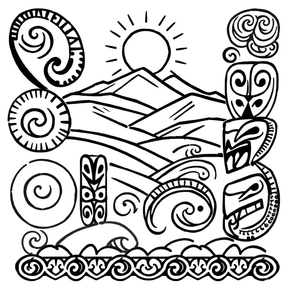Algebraic symbols and equations illustration
