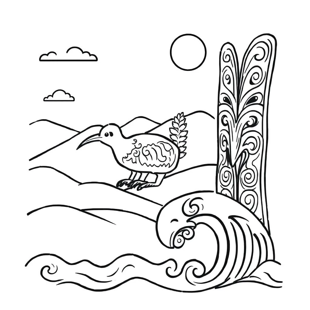 Biblical scene with descriptive words