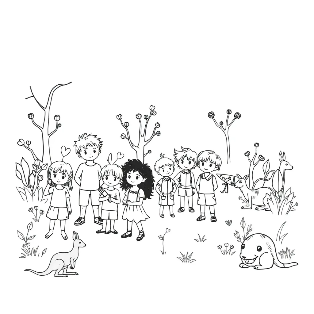 Miss Bilby character illustration