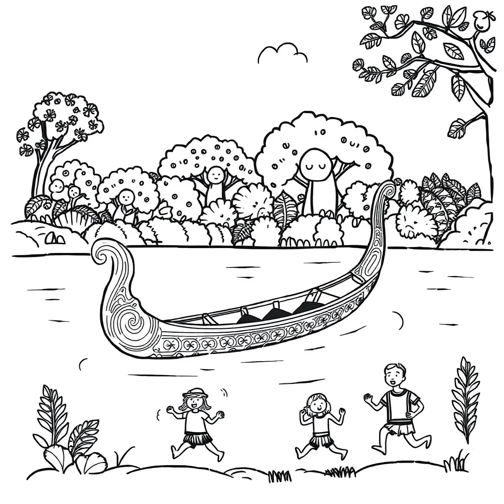 Te Reo Māori writing illustration