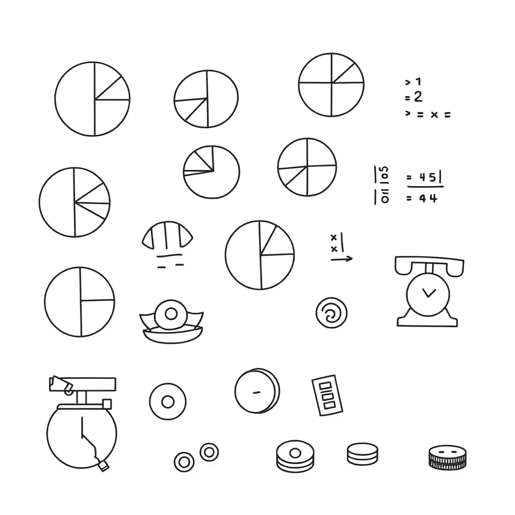 Mathematical symbols and numbers