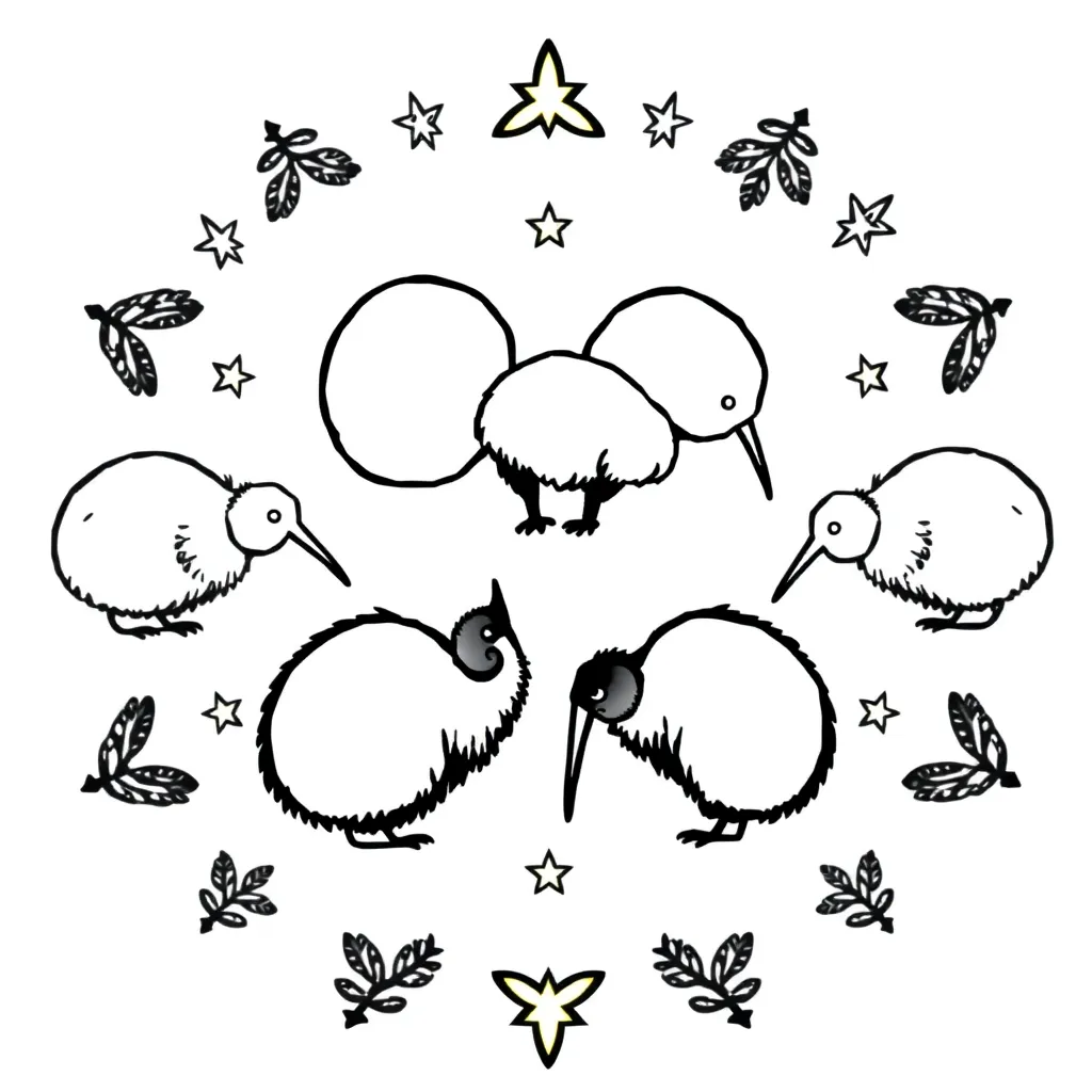 Number 7 with multiplication symbols