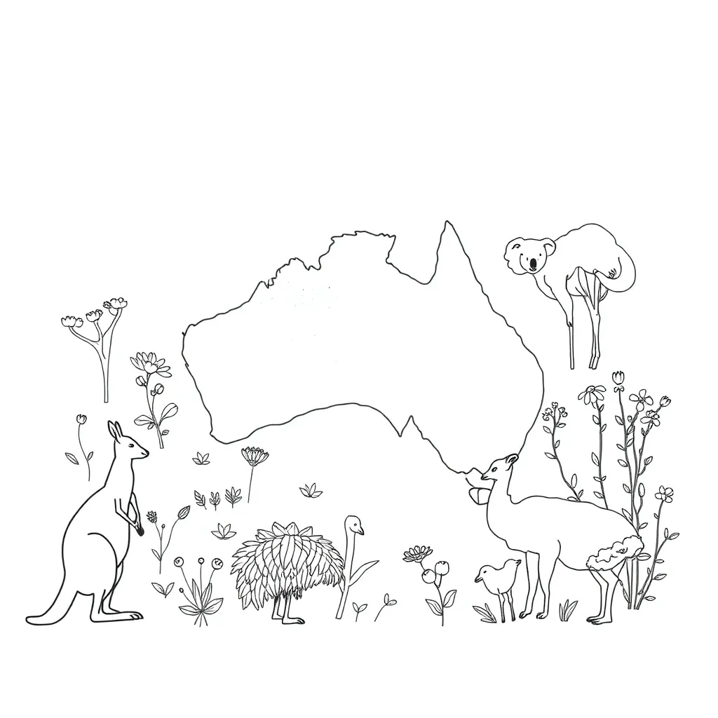 Numbers and counting objects illustration
