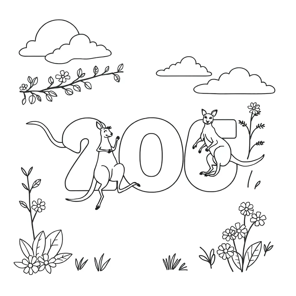 Numbers and counting objects illustration