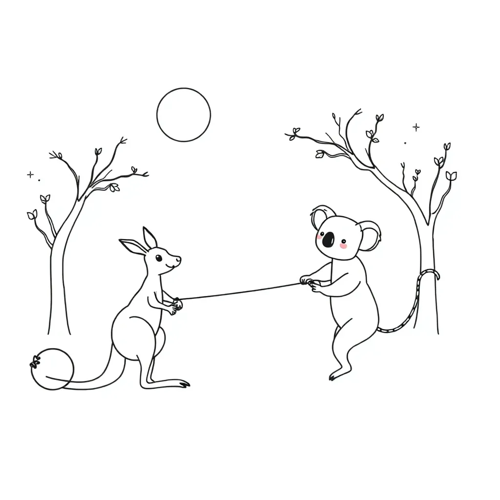 Children pushing and pulling objects