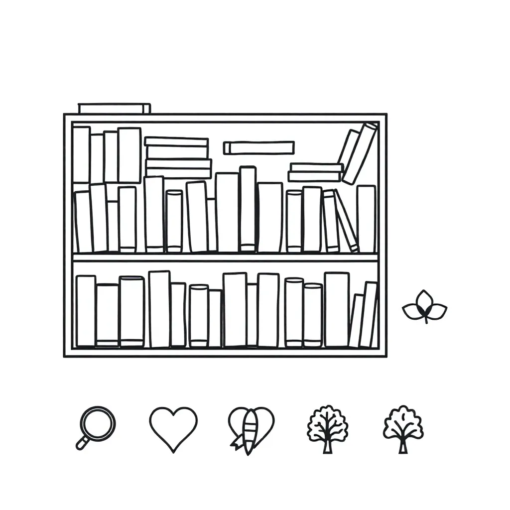 Stack of books representing different literary genres
