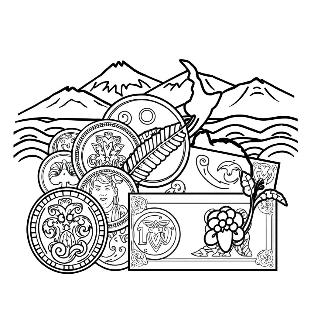 Money and coins illustration