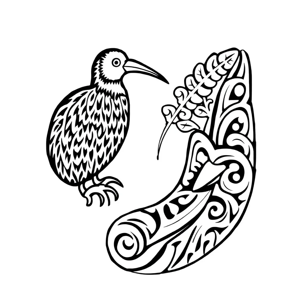 Ecosystem illustration with plants and animals