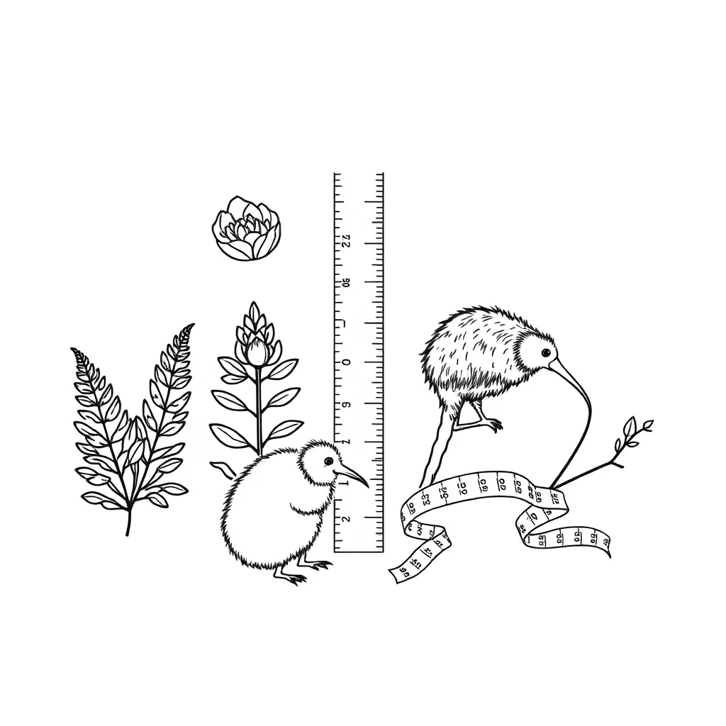 Ruler and measuring tape illustration